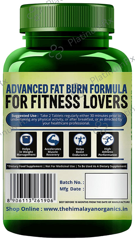 Himalayan Organics L-Carnitine 2000mg for Weight Management, Muscle Recovery & Energy - Veg Tablet