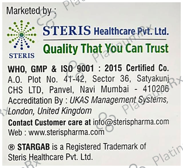 Stargab 600mg Tablet SR 15s