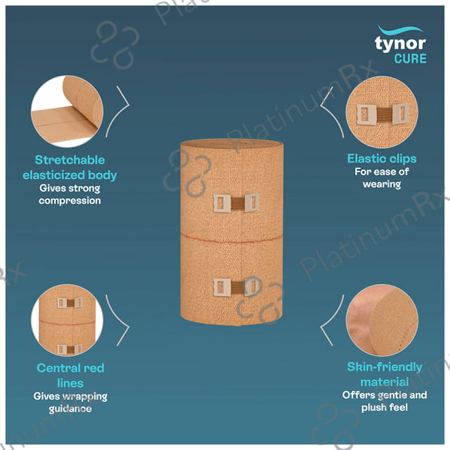 Tynor Tynocrepe Cotton Beige 10cm x 4m Crepe Bandage 1s