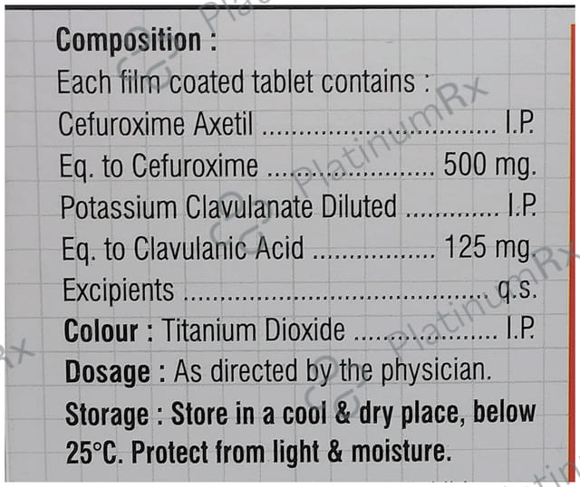 Xeetam CV 500mg/125mg Tablet