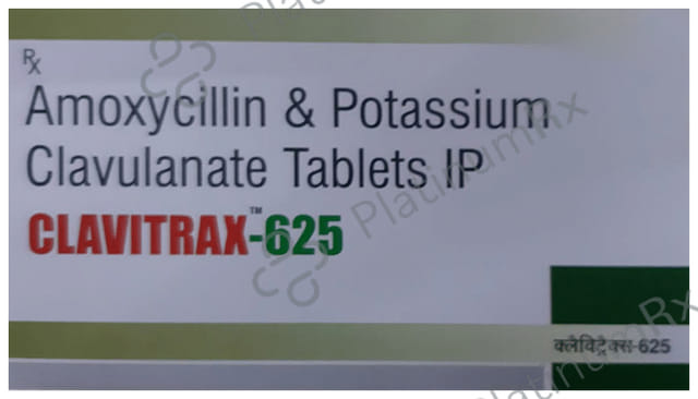 Clavitrax 500/125mg Tablet 10s