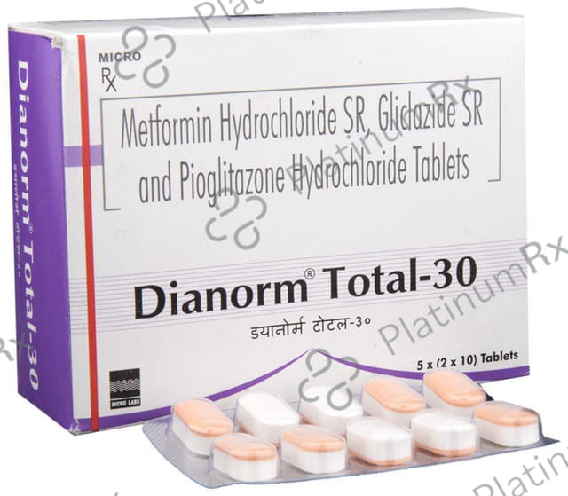 Dianorm Total 30/500/15mg Tablet SR 10s