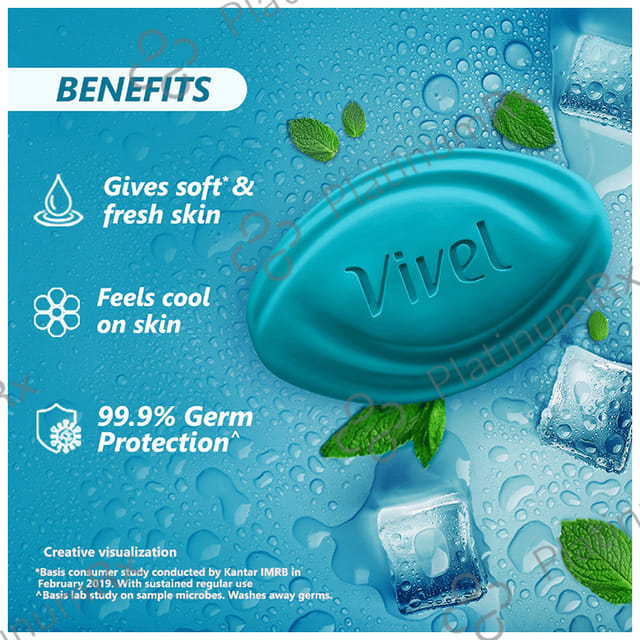 Vivel Cool Mint Soap (150gm Each)