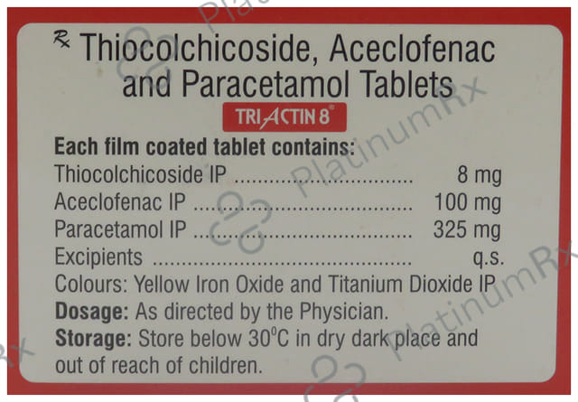 Triactin 8/100/325mg Tablet 10s