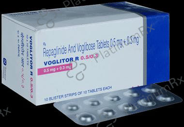 Voglitor R 0.5/0.3mg Tablet 10s