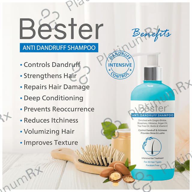 Bester Anti Dandruff Shampoo (300ml Each) 1 Bottle