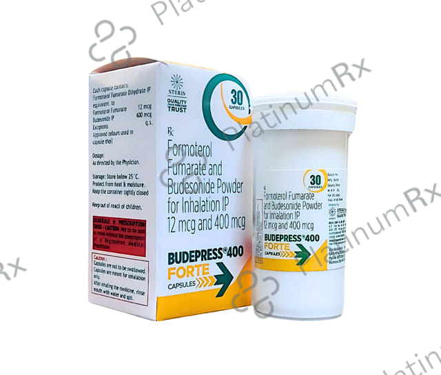 Budepress Forte 400/12mcg Capsule 30s