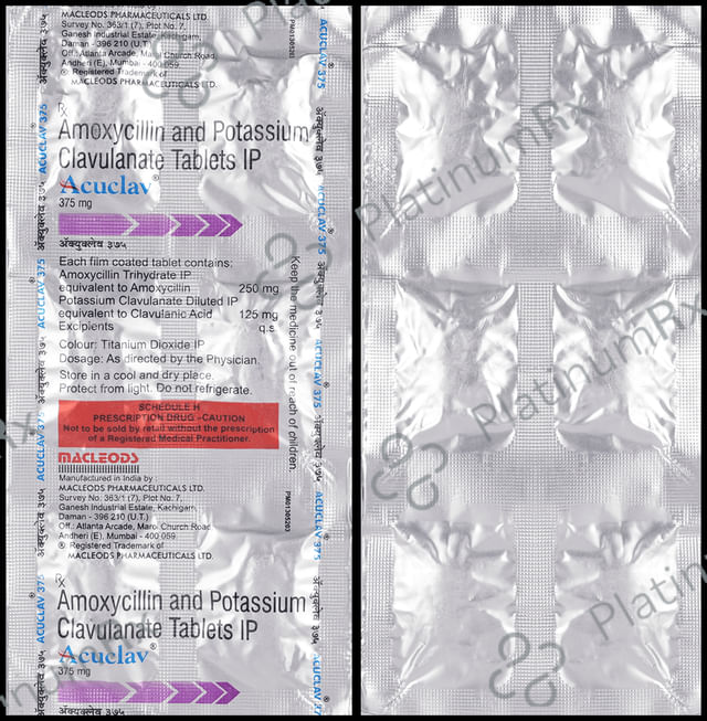 Acuclav 375mg Tablet 6s