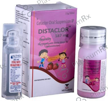 Distaclor 187mg Strawberry Oral Suspension 30ml