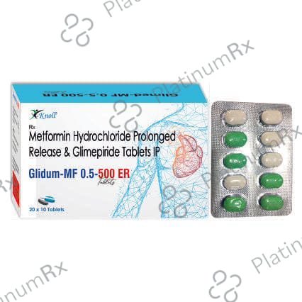 Glidum Mf 0.5/500 Er Tablet 10s