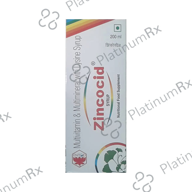 Zincocid Syrup 200ml