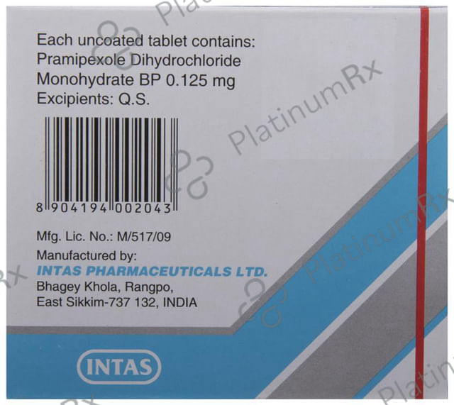 Pramirol 0.125mg Tablet 10s