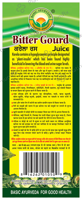 Basic Ayurveda Bitter Gourd Juice 1000 ml