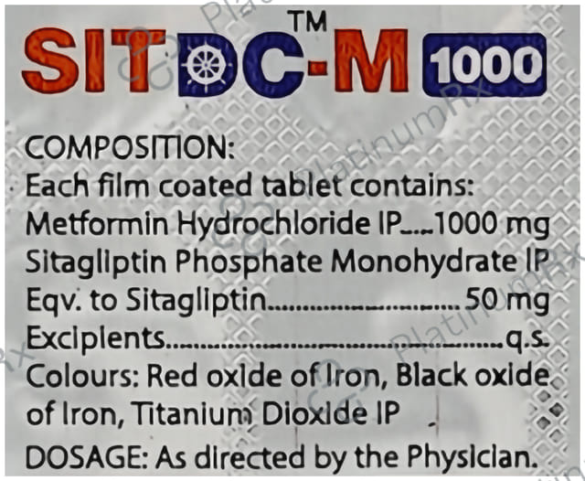 Sit DC M 50/1000mg Tablet 15s