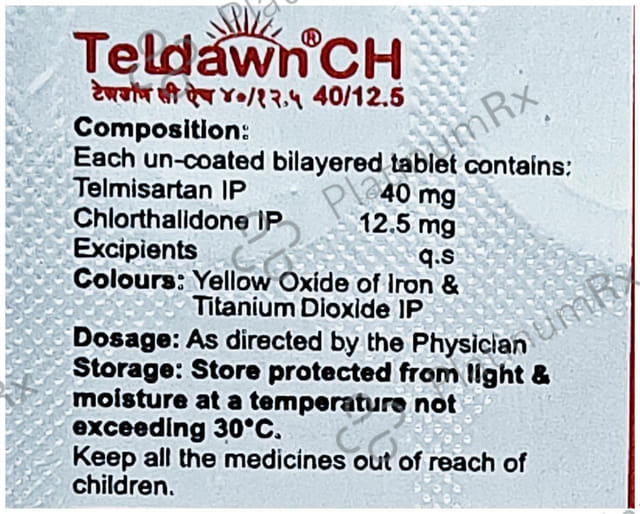 Teldawn CH 40/12.5mg Tablet 10s