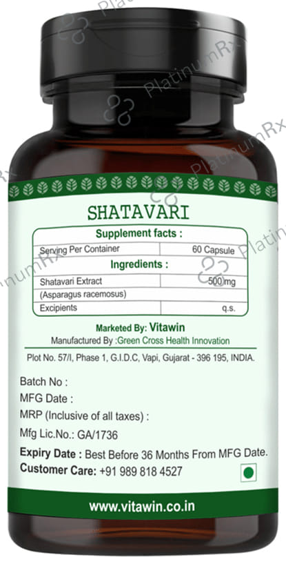 Vitawin Shatavari Vegetarian Capsule