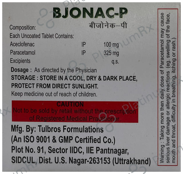 Bjonac-P Tablet