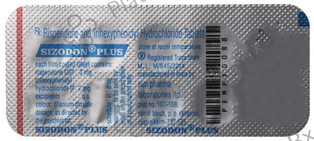 Sizodon Plus 3/2mg Tablet 10s