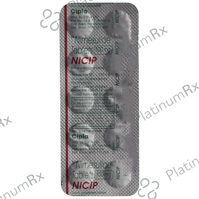 Nicip 100mg Tablet 10s