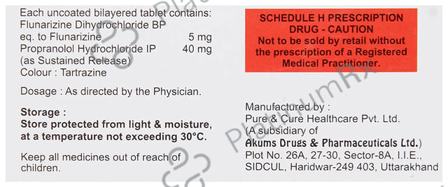 Zinepra 5/40mg Tablet SR 10s
