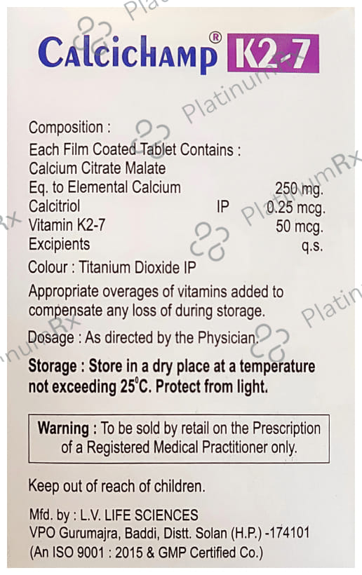 Calcichamp K2 7 Tablet 10s