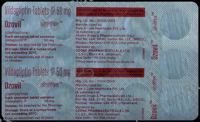 Ozovil 50mg Tablet 15s