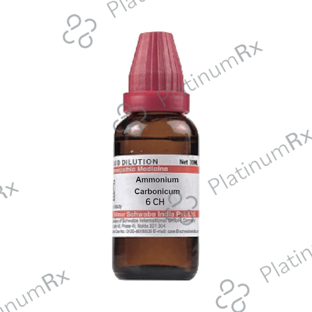Dr Willmar Schwabe India Ammonium Carbonicum Dilution 6 CH