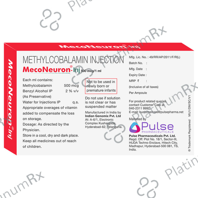Meconeuron 500mcg Injection 1ml