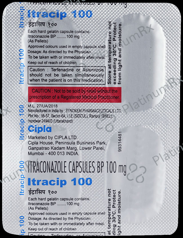 Itracip 100mg Capsule 10s