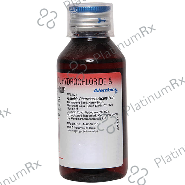 Brozeet SF 15/50/1.25mg Syrup 100ml