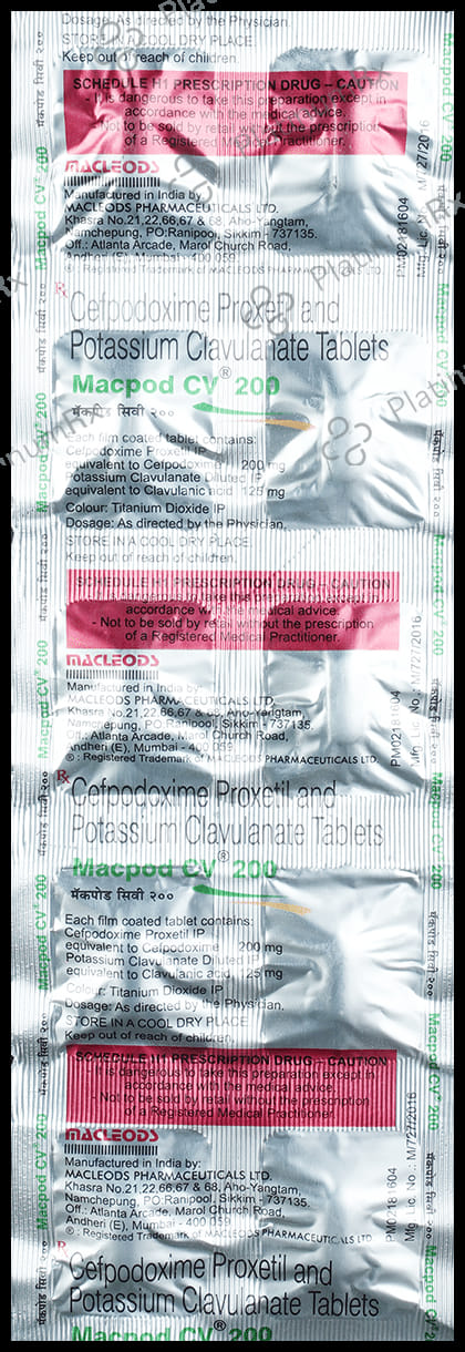 Macpod CV 200/125mg Tablet 10s