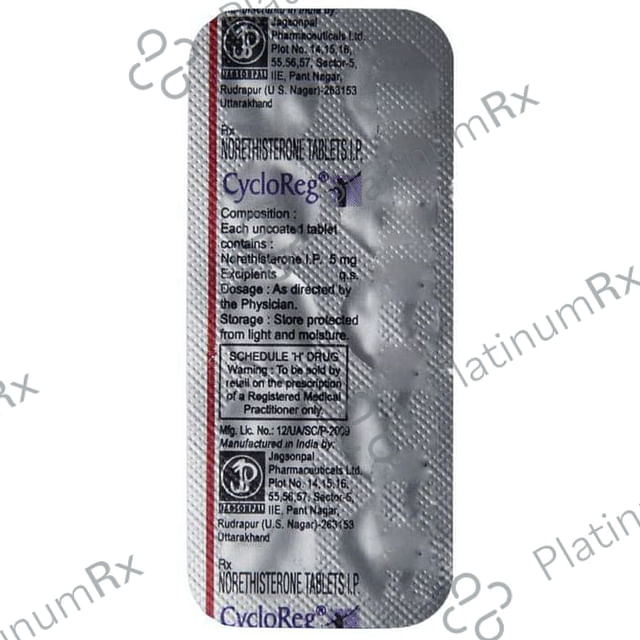 Cycloreg 5mg Tablet 10s