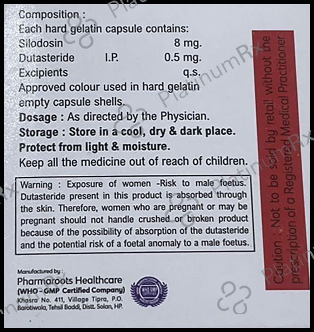 Silonew D 0.5/8mg Capsule 10s