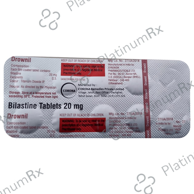 Drownil 20mg Tablet 10s