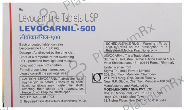 Levocarnil 500 Tablet