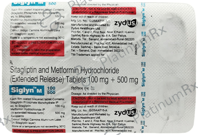 Siglyn M 100/500mg Tablet ER 10s