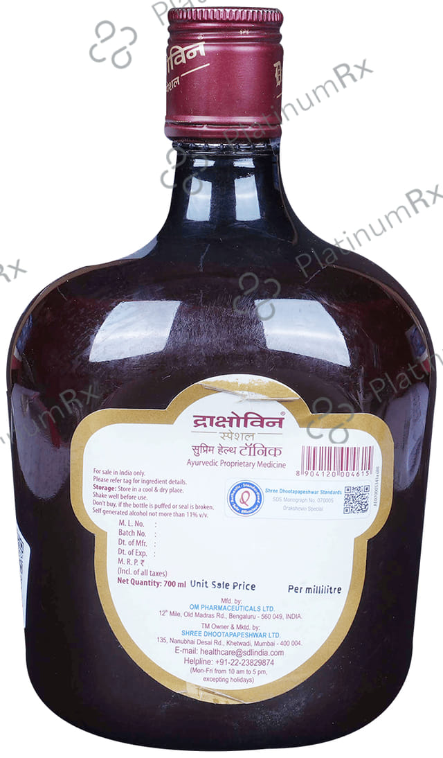 Dhootapapeshwar Drakshovin Special Tonic 700 ml