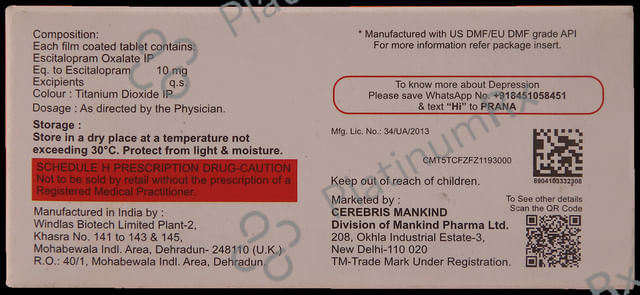 Ecitelo 10mg Tablet 10s
