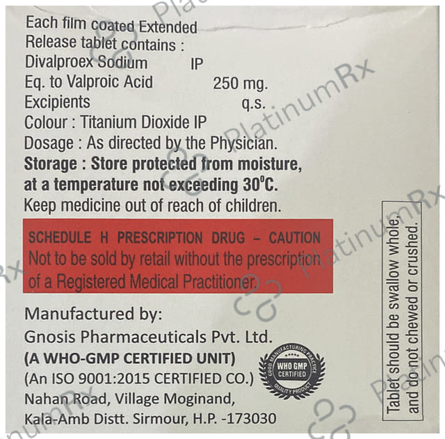 Daxwin 250mg Tablet ER 10s