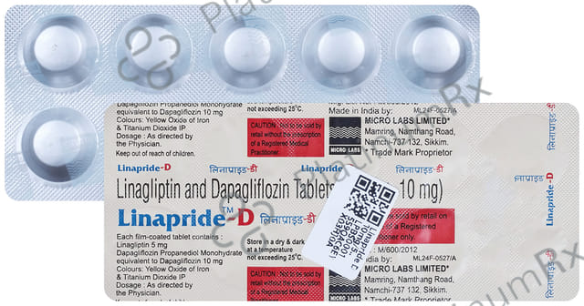 Linapride D 10/5mg Tablet 10s