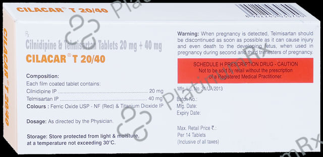 Cilacar T 20/40mg Tablet 14s