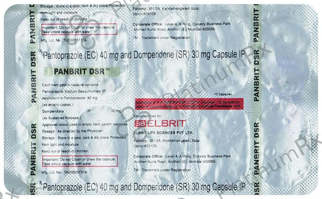 Panbrit DSR 30/40mg Capsule 10s