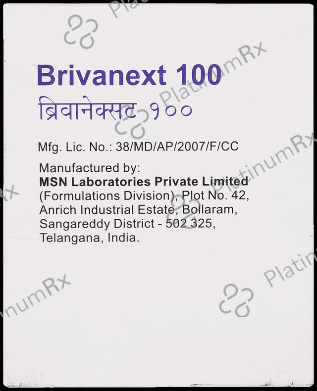 Brivanext 100mg Tablet 10s