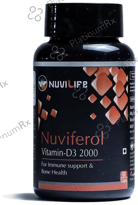 Nuvilife NuviFerol Vitamin D3 Capsule 60 Soft Gelatin Capsule