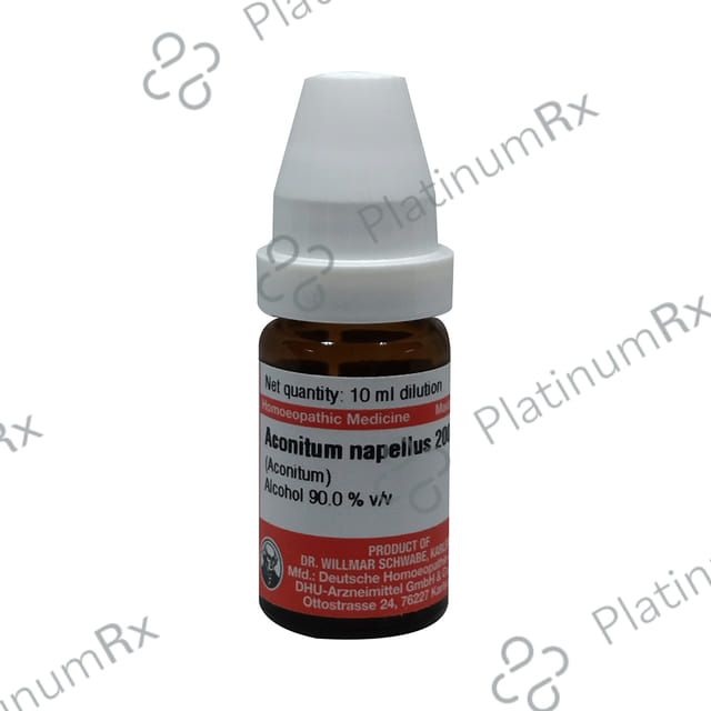 Dr Willmar Schwabe Germany Aconitum Napellus (Aconitum) Dilution 200