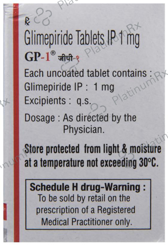 GP 1mg Tablet 10s