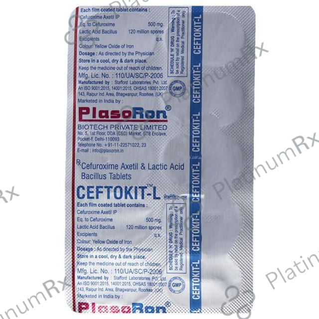 Ceftokit L 500mg Tablet 10s