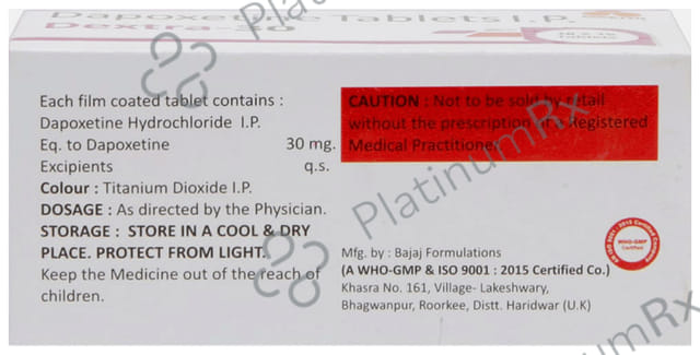 Dextra 30mg Tablet