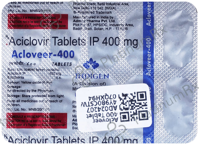 Acloveer 400mg Tablet 10s