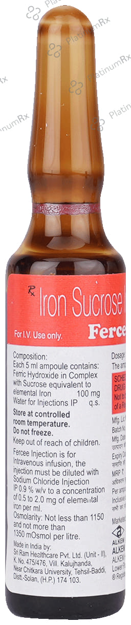Fercee 100mg Injection 5ml